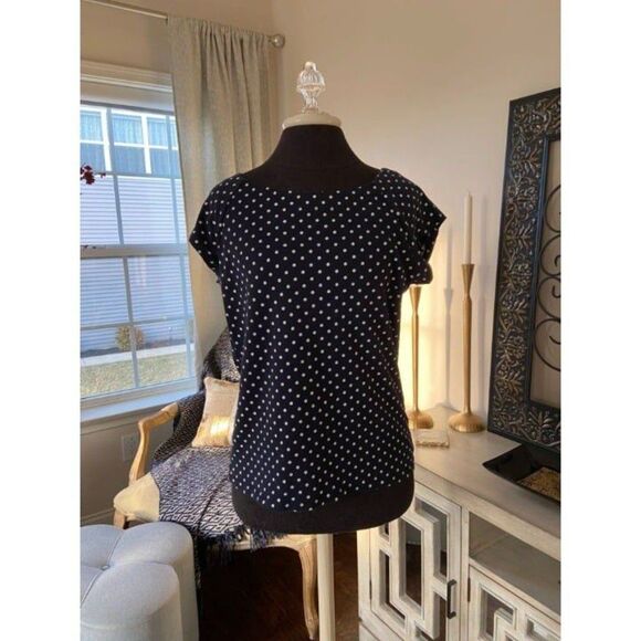 Blue and White Polka Dot Shirt (Medium) - Picture 1 of 4